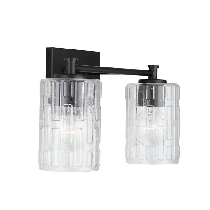 Capital Lighting 138321MB-491 Two Light Vanity, Matte Black