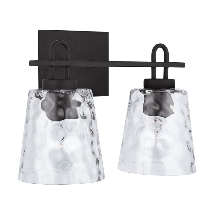 Capital Lighting 138322BI-492 Two Light Vanity, Black Iron