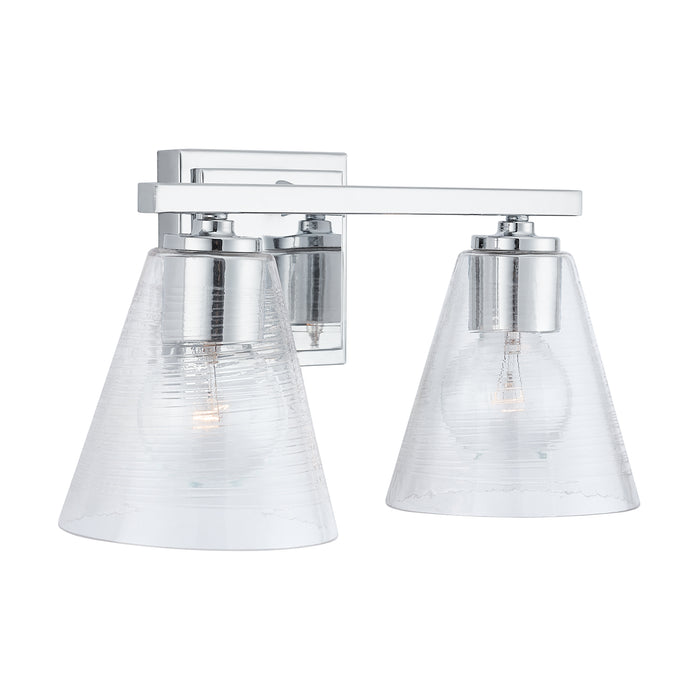 Capital Lighting 138323CH-493 Two Light Vanity, Chrome