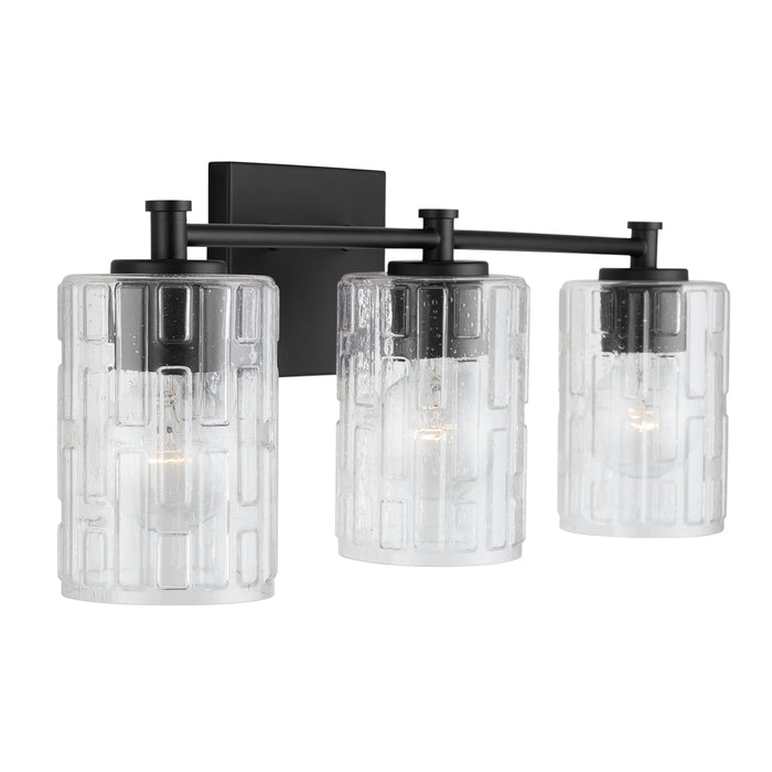 Capital Lighting 138331MB-491 Three Light Vanity, Matte Black