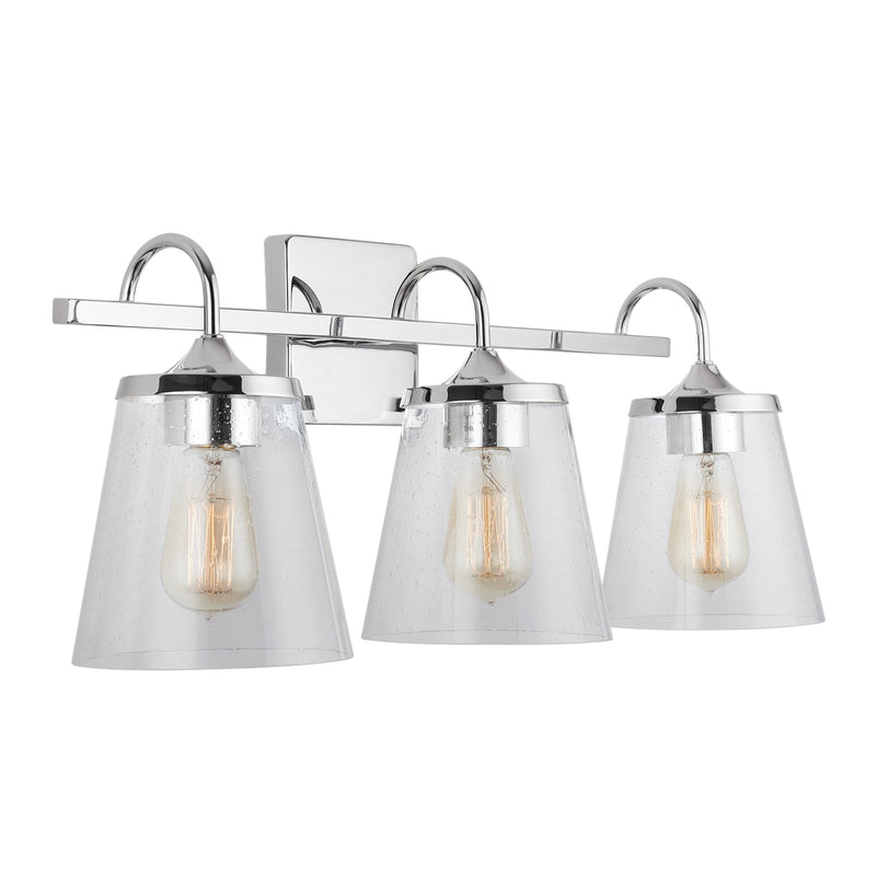 Capital Lighting 139132CH-496 Three Light Vanity, Chrome