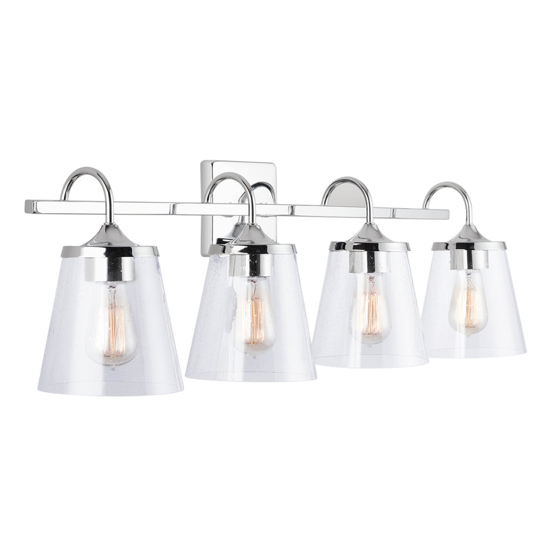 Capital Lighting 139142CH-496 Four Light Vanity, Chrome