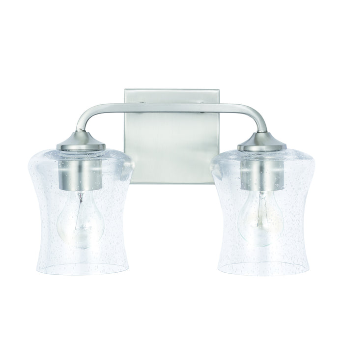 Capital Lighting 139221BN-499 Two Light Vanity, Brushed Nickel