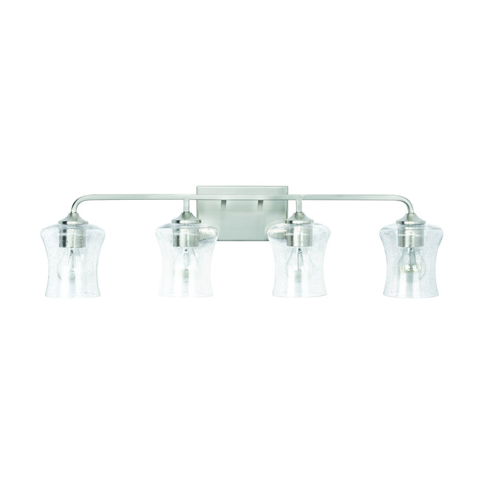 Capital Lighting 139241BN-499 Four Light Vanity, Brushed Nickel