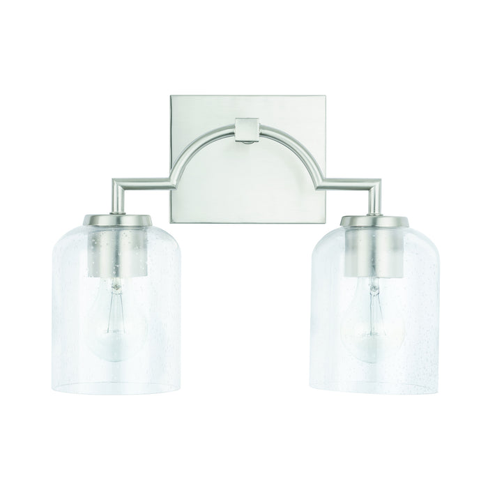 Capital Lighting 139321BN-500 Two Light Vanity, Brushed Nickel