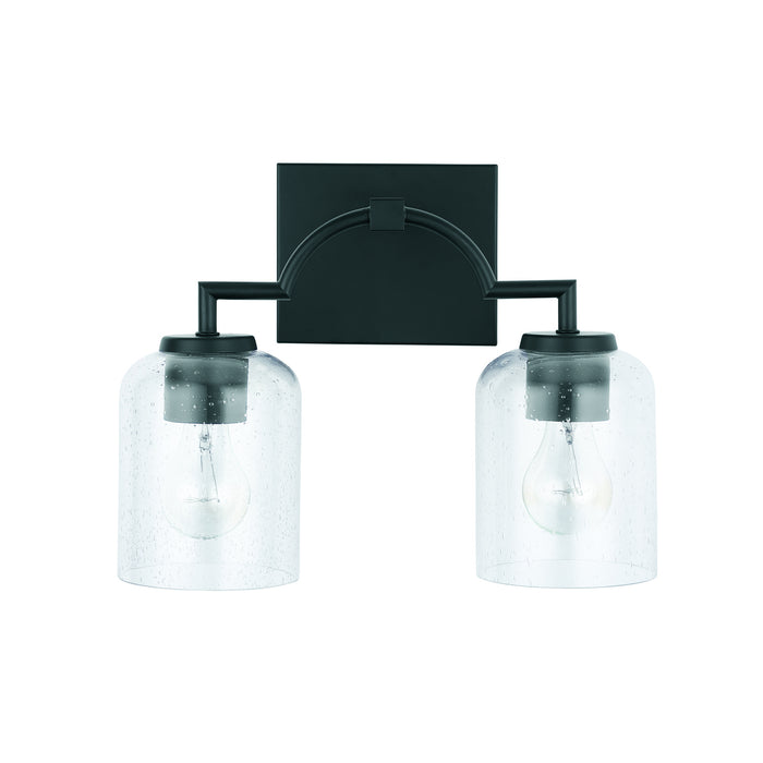 Capital Lighting 139321MB-500 Two Light Vanity, Matte Black