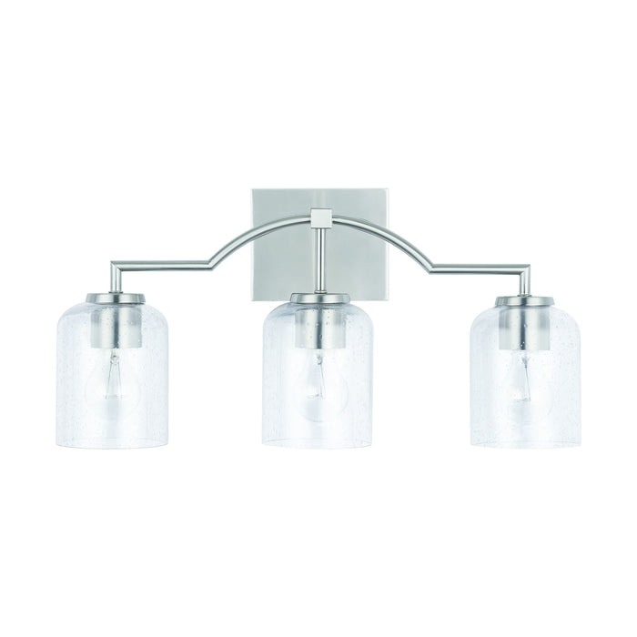 Capital Lighting 139331BN-500 Three Light Vanity, Brushed Nickel