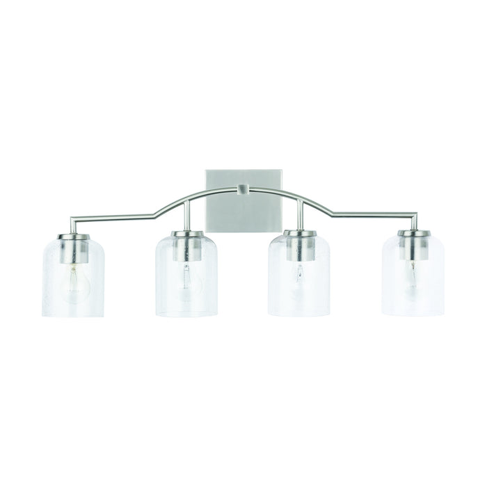 Capital Lighting 139341BN-500 Four Light Vanity, Brushed Nickel