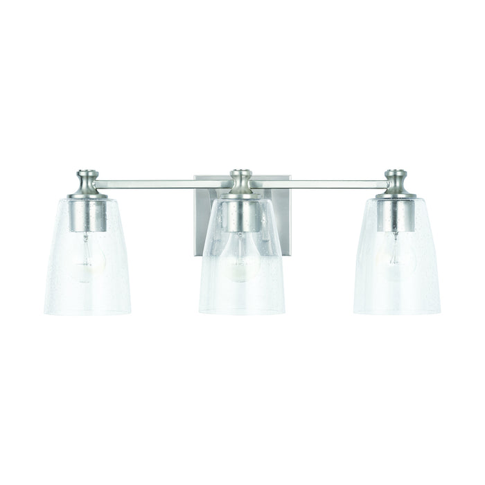 Capital Lighting 140931BN-506 Three Light Vanity, Brushed Nickel