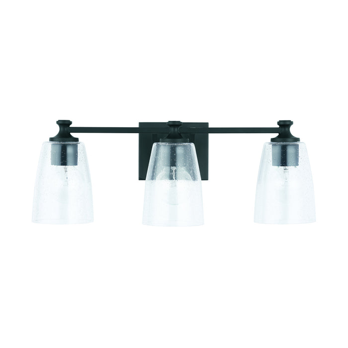 Capital Lighting 140931MB-506 Three Light Vanity, Matte Black
