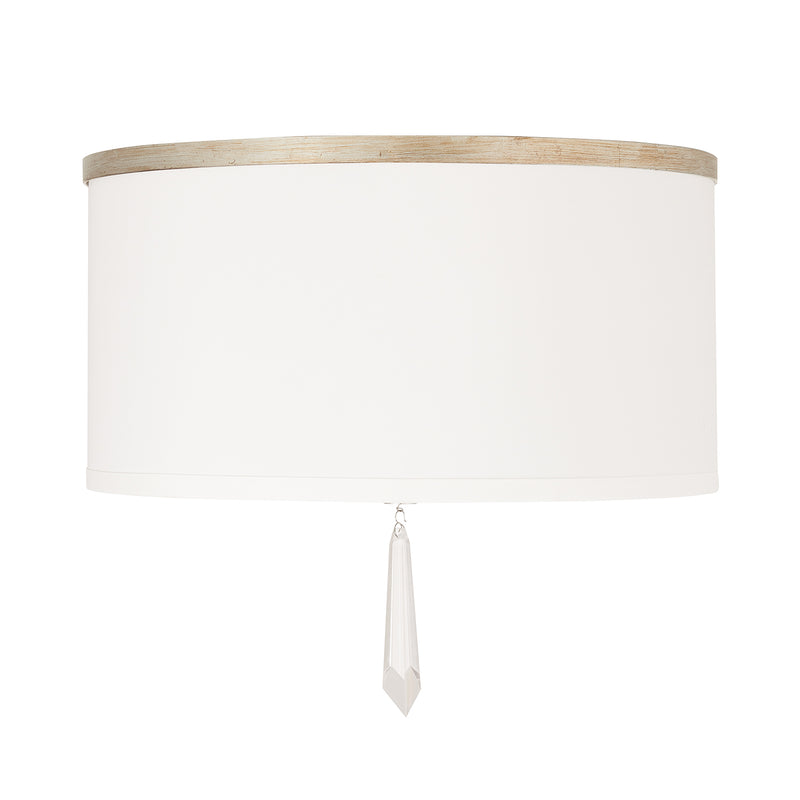 Capital Lighting 237031WG Three Light Flush Mount, Winter Gold
