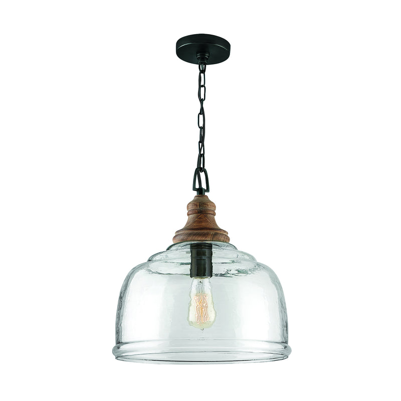 Capital Lighting 330318YG One Light Pendant, Grey Wash and Grey Iron