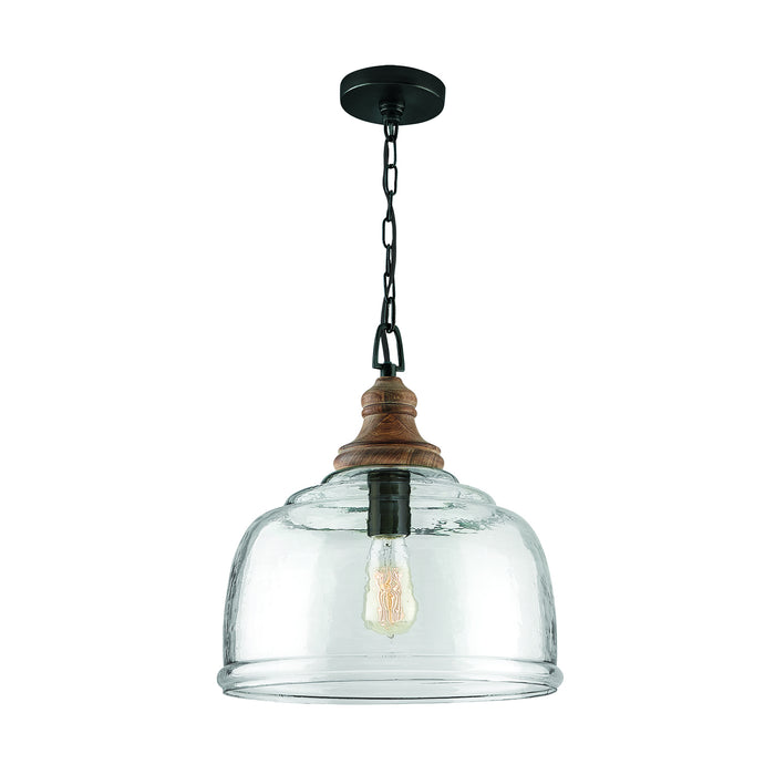 Capital Lighting 330318YG One Light Pendant, Grey Wash and Grey Iron