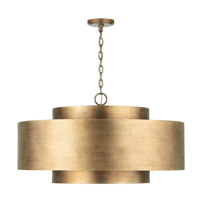 Capital Lighting 339091ML Nine Light Pendant, Mystic Lustre