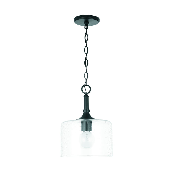 Capital Lighting 339311MB One Light Pendant, Matte Black