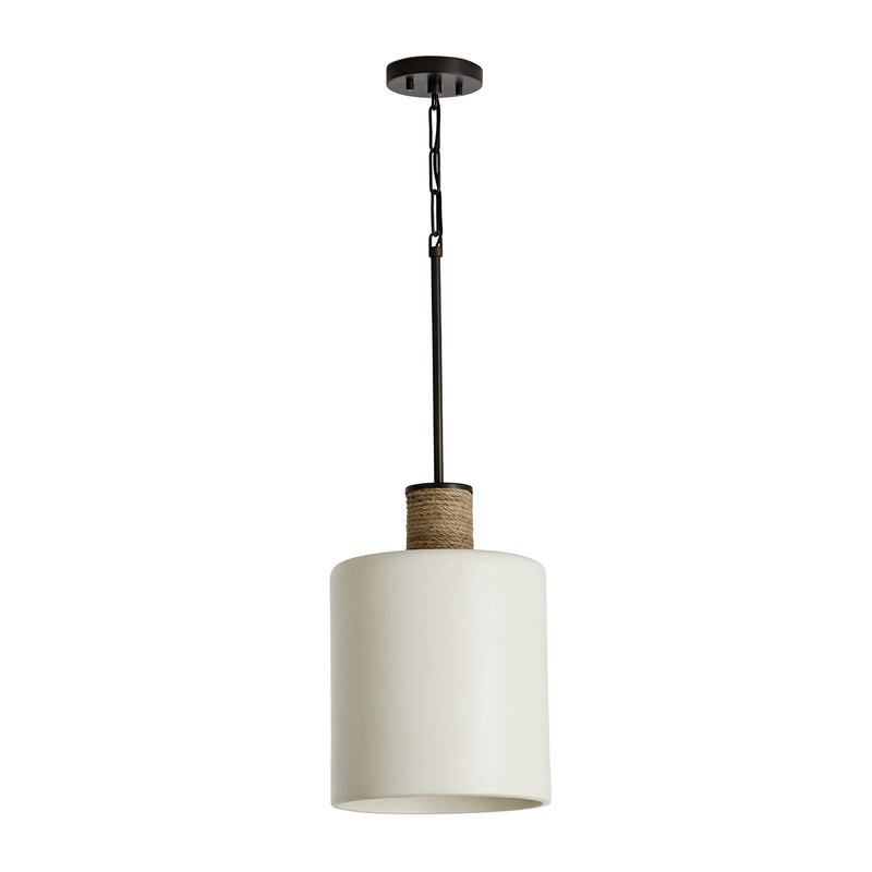 Capital Lighting 340611PW One Light Pendant, Dark Pewter