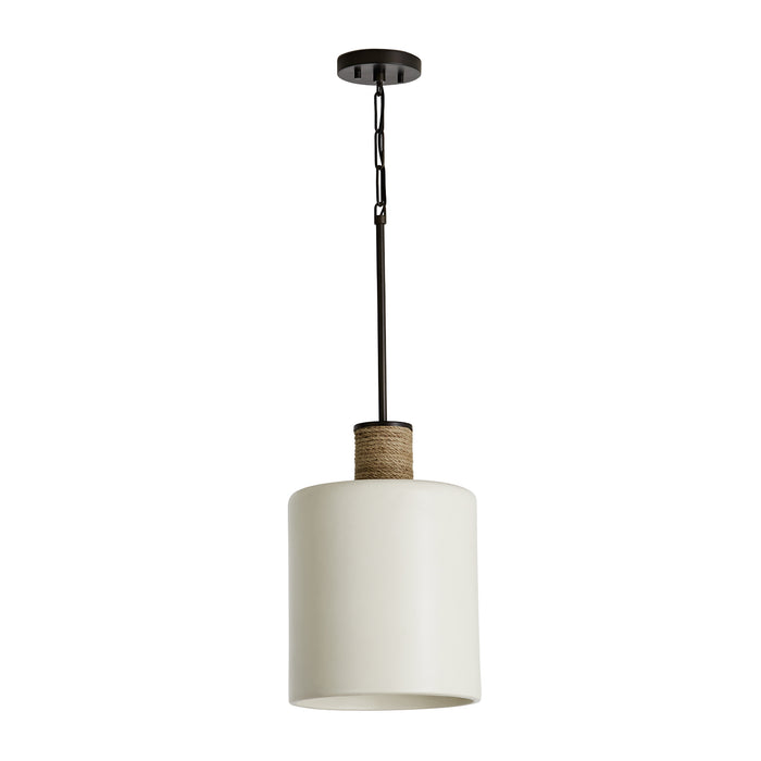 Capital Lighting 340611PW One Light Pendant, Dark Pewter