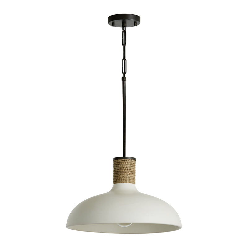 Capital Lighting 340612PW One Light Pendant, Dark Pewter