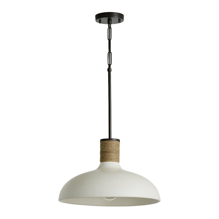 Capital Lighting 340612PW One Light Pendant, Dark Pewter