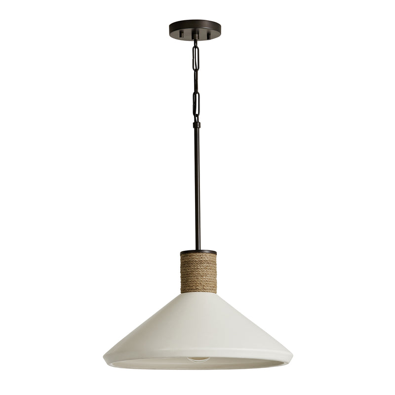 Capital Lighting 340613PW One Light Pendant, Dark Pewter