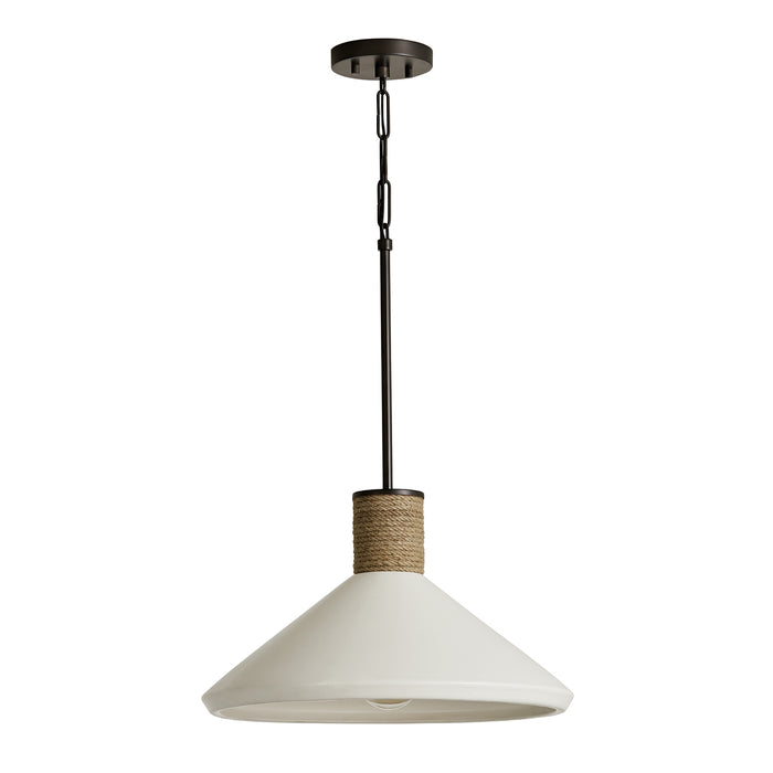 Capital Lighting 340613PW One Light Pendant, Dark Pewter