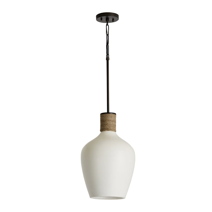 Capital Lighting 340614PW One Light Pendant, Dark Pewter