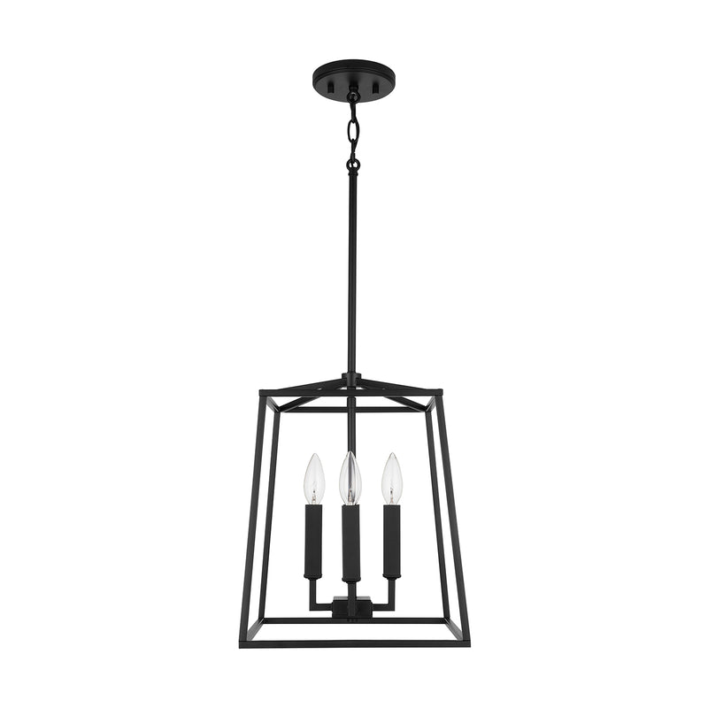 Capital Lighting 537641MB Four Light Foyer, Matte Black