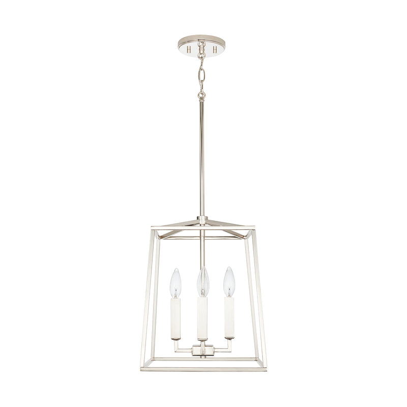 Capital Lighting 537641PN Four Light Foyer, Polished Nickel