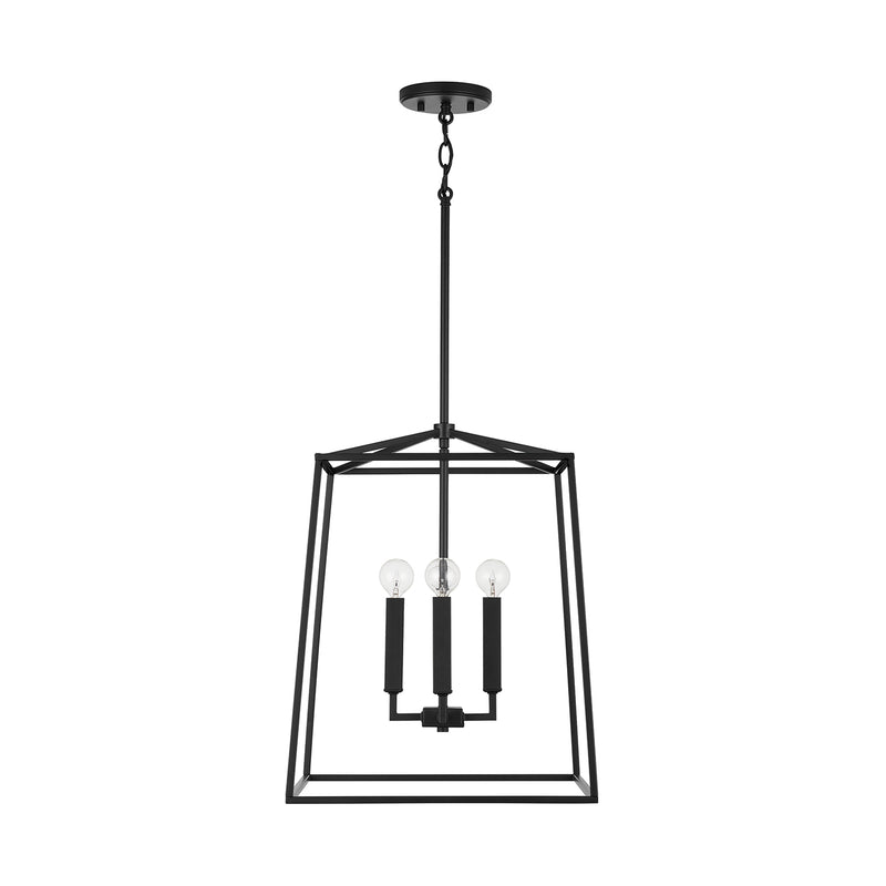 Capital Lighting 537642MB Four Light Foyer, Matte Black