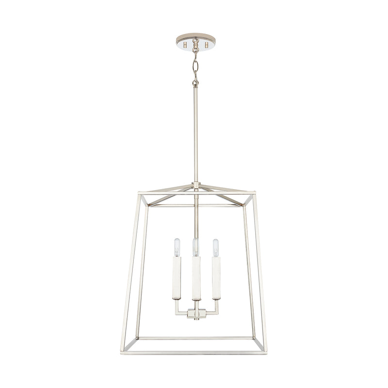 Capital Lighting 537642PN Four Light Foyer, Polished Nickel
