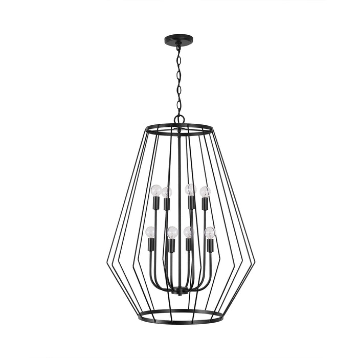 Capital Lighting 538881MB Eight Light Foyer, Matte Black