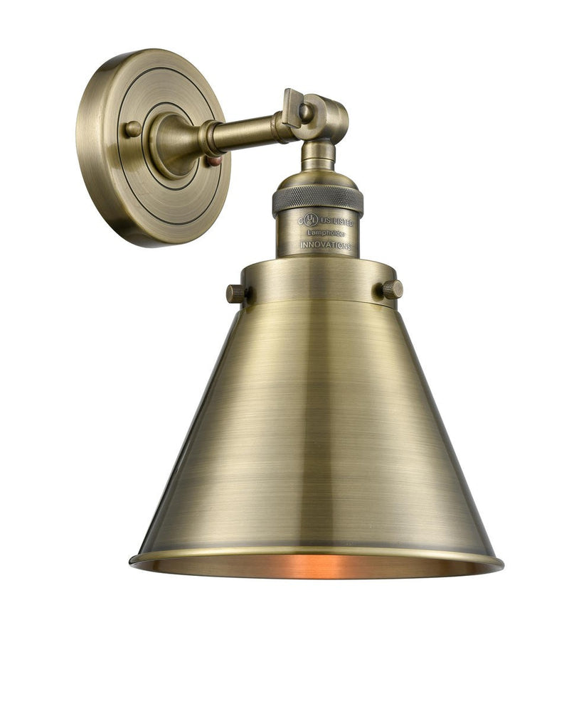 Innovations 203-AB-M13-AB-LED LED Wall Sconce, Antique Brass
