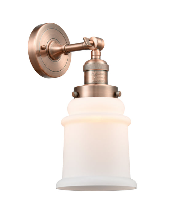 Innovations 203-AC-G181 One Light Wall Sconce, Antique Copper