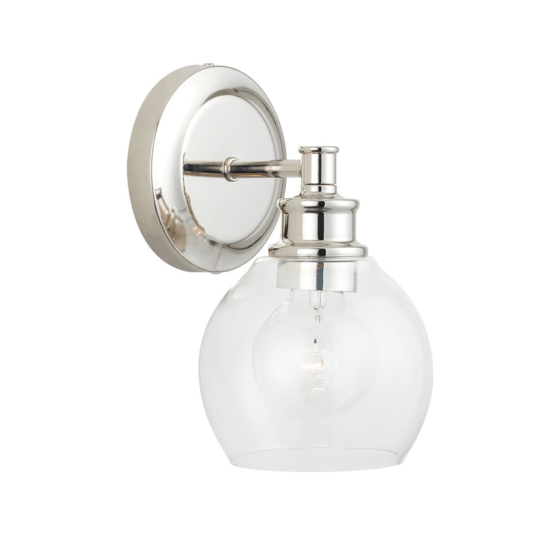 Capital Lighting 621111PN-426 One Light Wall Sconce, Polished Nickel