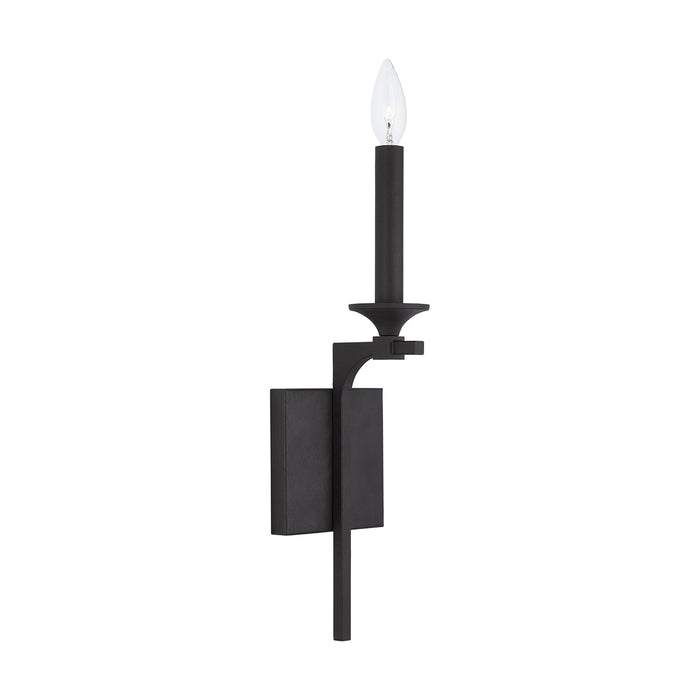 Capital Lighting 637311BI One Light Wall Sconce, Black Iron