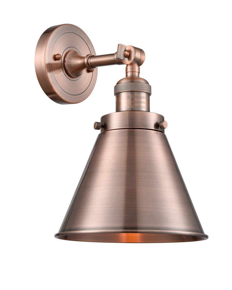 Innovations 203-AC-M13-AC-LED LED Wall Sconce, Antique Copper