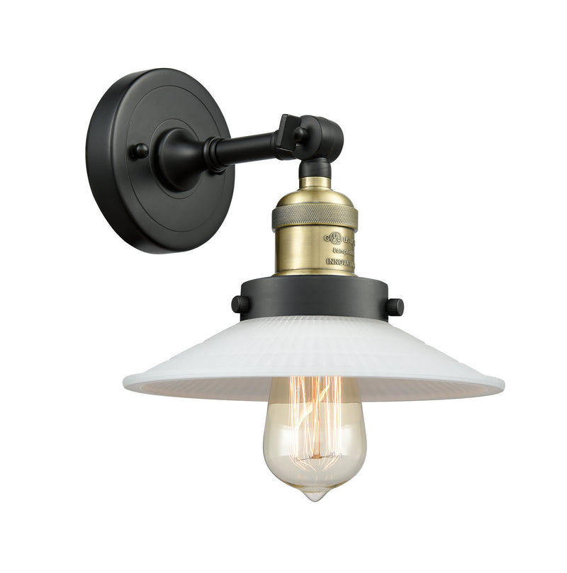 Innovations 203-BAB-G1 One Light Wall Sconce, Black Antique Brass
