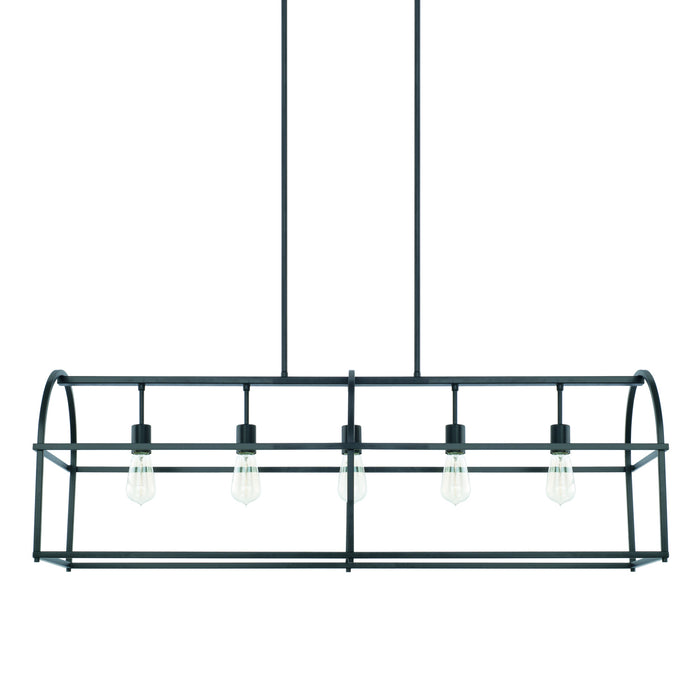 Capital Lighting 825751MB Five Light Island Pendant, Matte Black