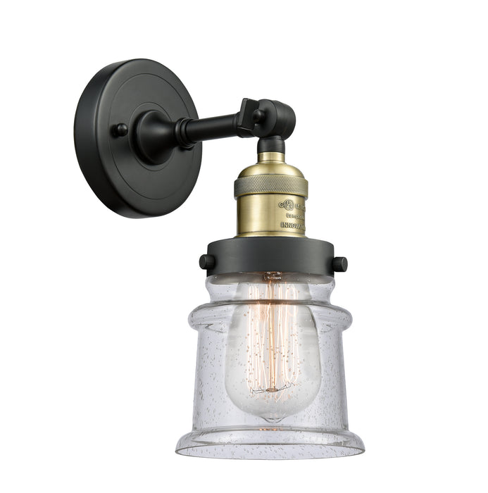 Innovations 203-BAB-G184S One Light Wall Sconce, Black Antique Brass
