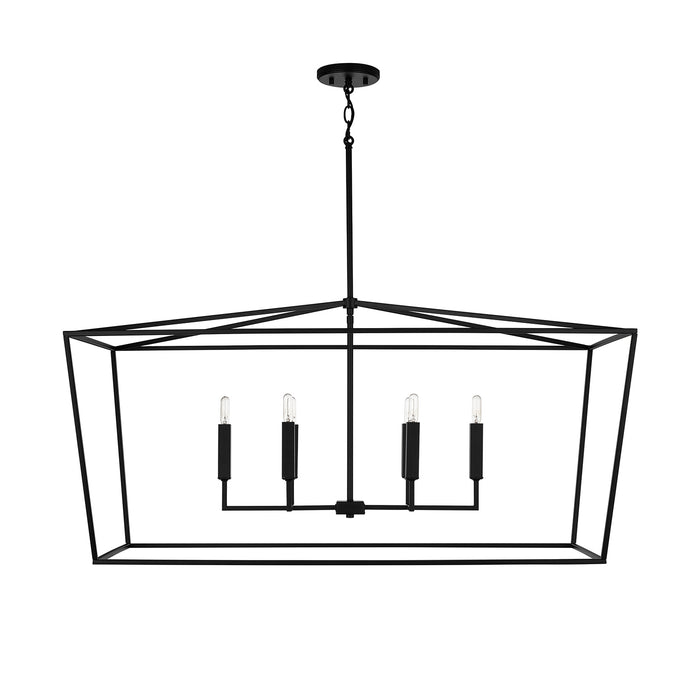 Capital Lighting 837661MB Six Light Island Pendant, Matte Black