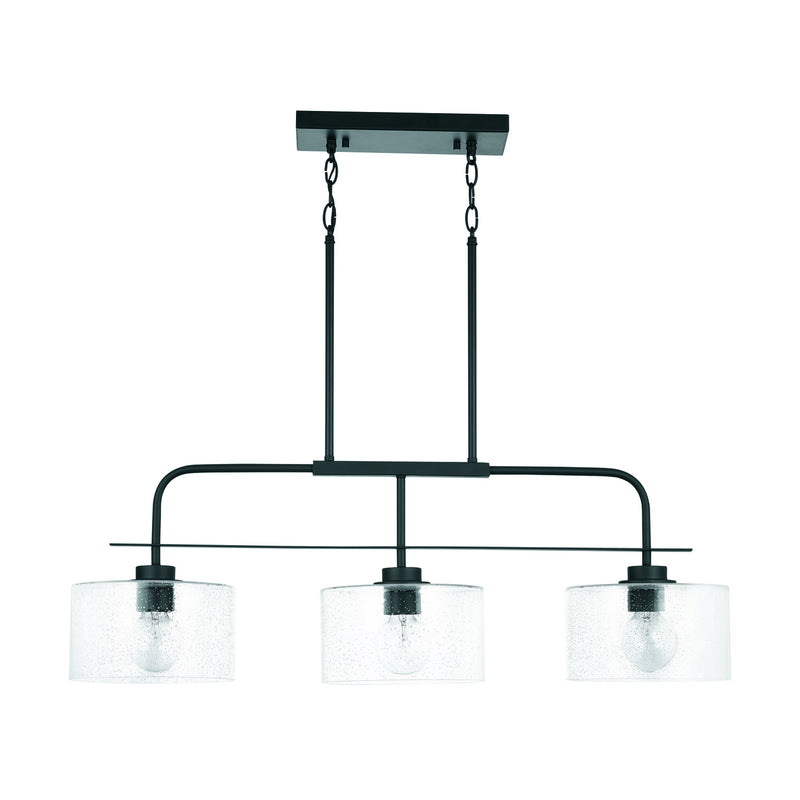Capital Lighting 838435MB Three Light Island Pendant, Matte Black