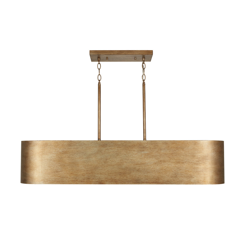 Capital Lighting 839051ML Five Light Island Pendant, Mystic Lustre
