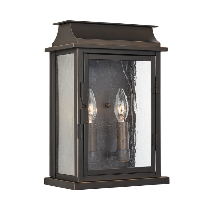 Capital Lighting 936822OZ Two Light Outdoor Wall Lantern, Oiled Bronze