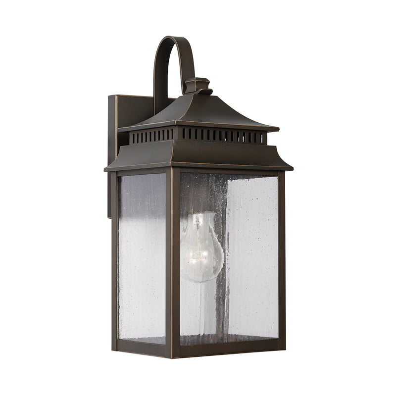 Capital Lighting 936911OZ One Light Outdoor Wall Lantern, Oiled Bronze