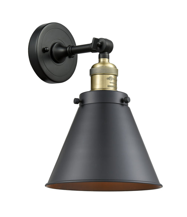Innovations 203-BAB-M13-BK-LED LED Wall Sconce, Black Antique Brass