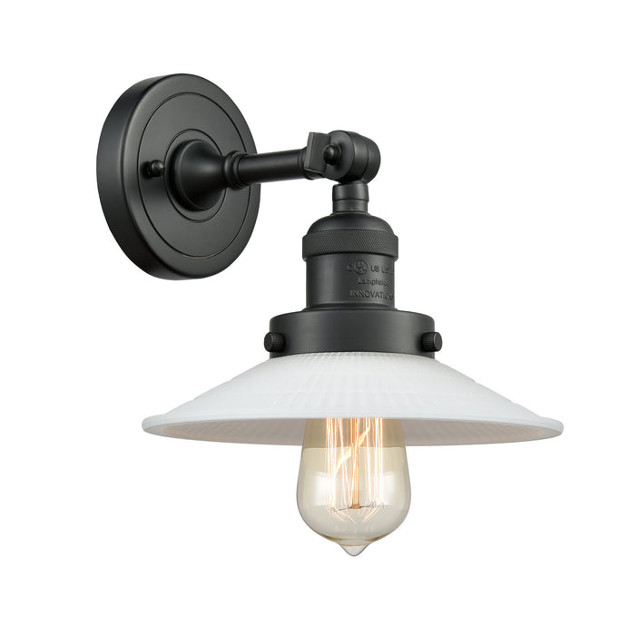 Innovations 203-BK-G1 One Light Wall Sconce, Matte Black