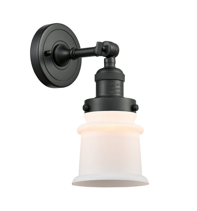 Innovations 203-BK-G181S One Light Wall Sconce, Matte Black