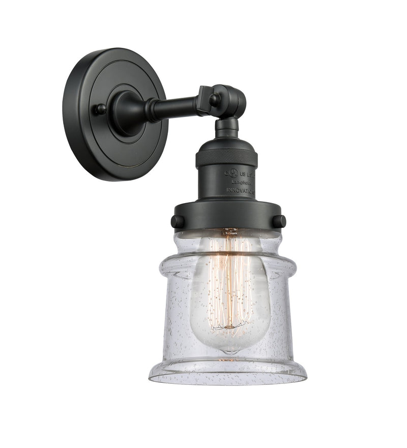 Innovations 203-BK-G184S-LED LED Wall Sconce, Matte Black