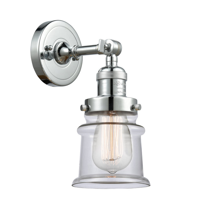 Innovations 203-PC-G182S One Light Wall Sconce, Polished Chrome