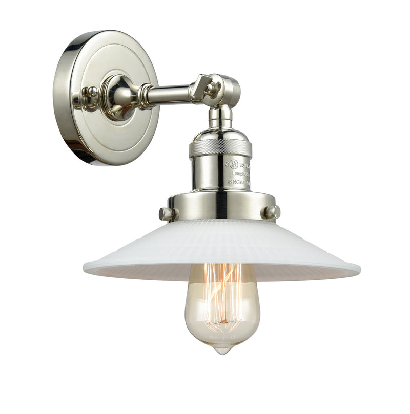 Innovations 203-PN-G1 One Light Wall Sconce, Polished Nickel